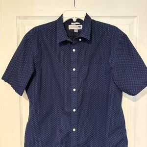 Old Navy Dark Blue Men's Shirt with Dots